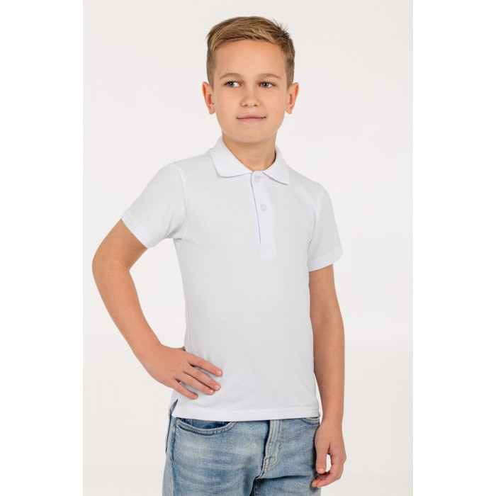 Рубашка поло детская Virma Kids, белая, 12 лет