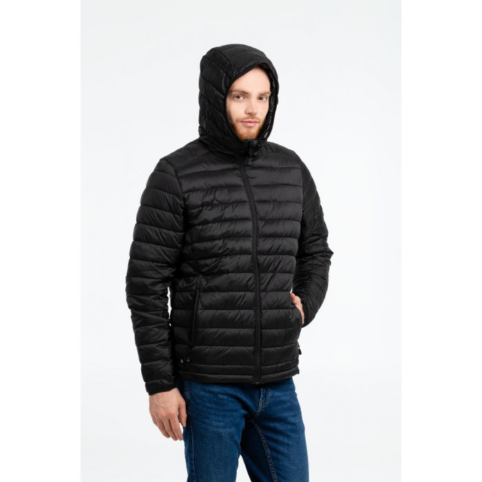 Куртка компактная мужская Stavanger темно-синяя с серым, размер M