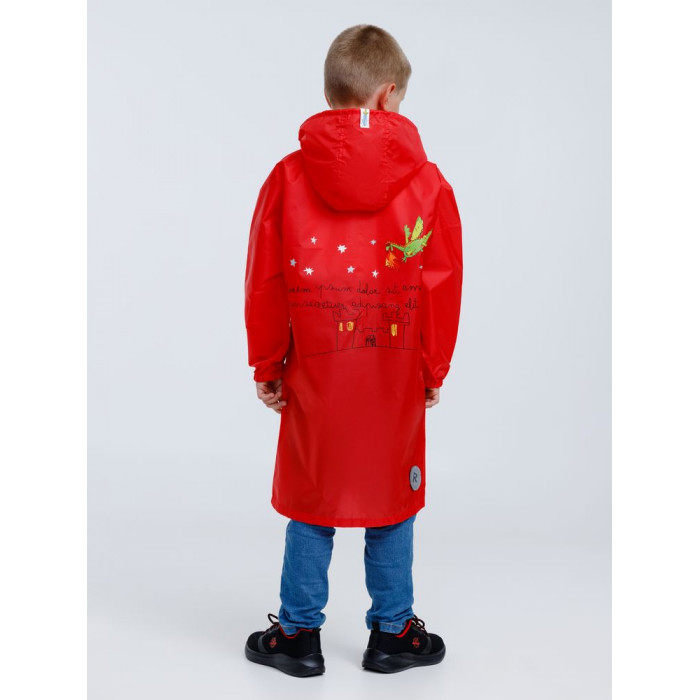 Дождевик детский Rainman Kids красный, 10-12 лет