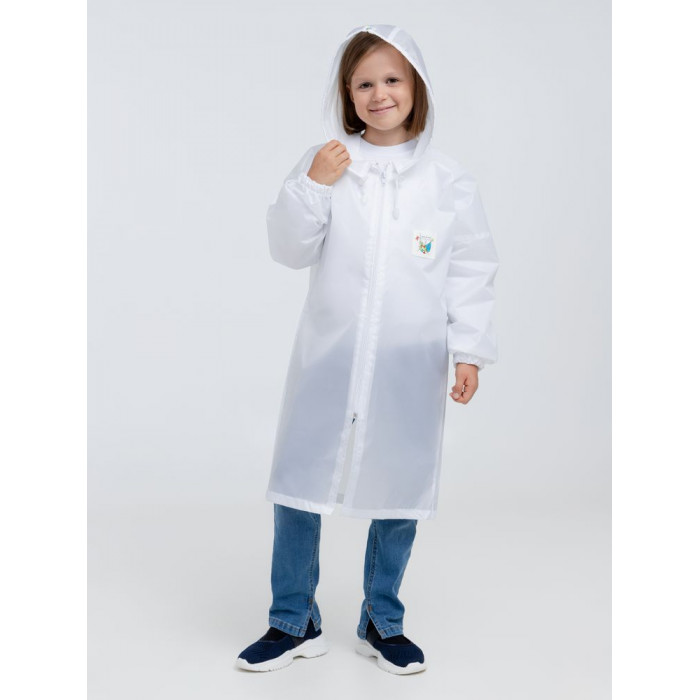 Дождевик детский Rainman Kids белый, 10-12 лет