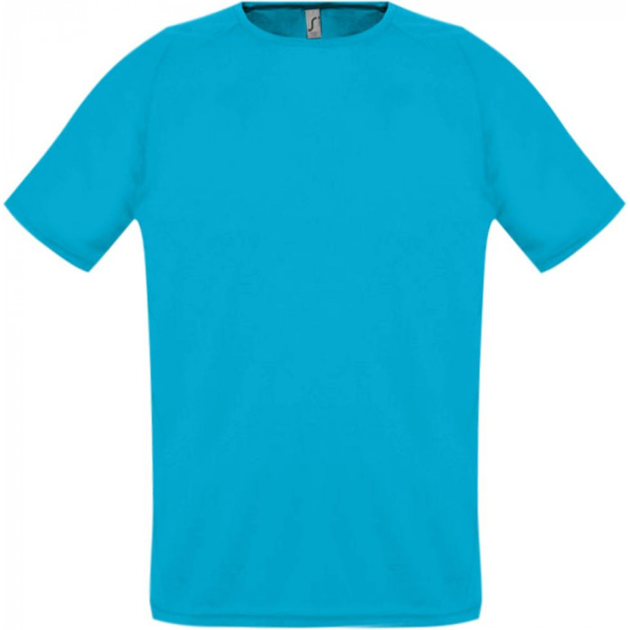 Футболка унисекс Sporty 140 бирюзовая, размер 3XL