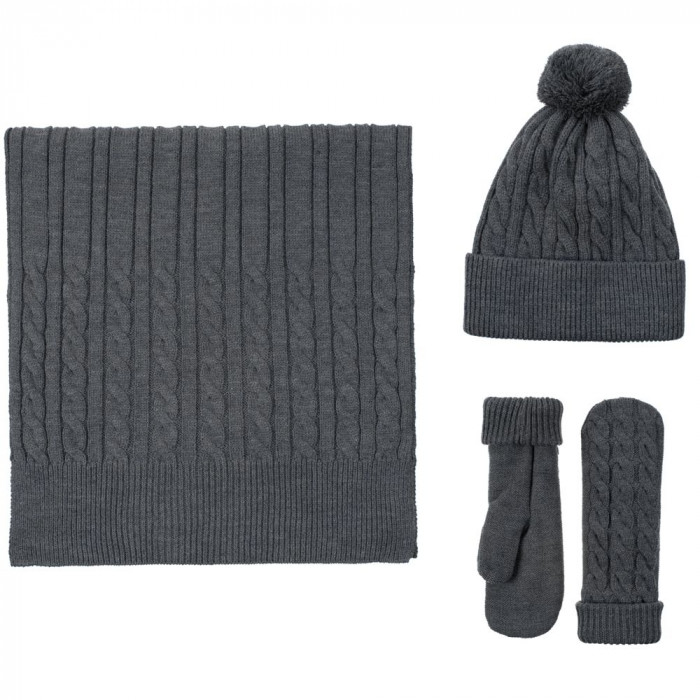 Набор Heat Trick, темно-серый меланж, размер L