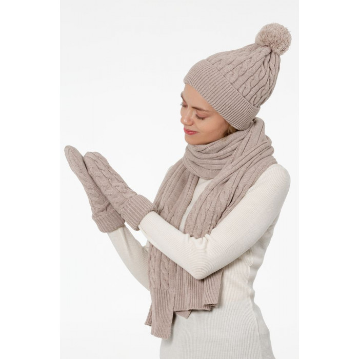 Набор Heat Trick, бежевый меланж, размер L