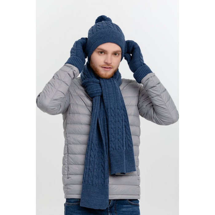 Набор Heat Trick, синий меланж, размер L