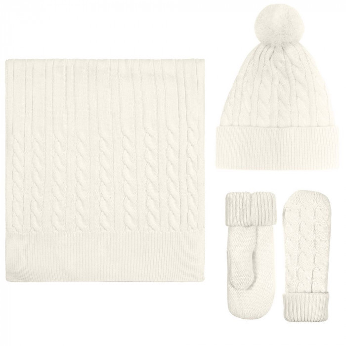 Шарф Heat Trick, молочно-белый