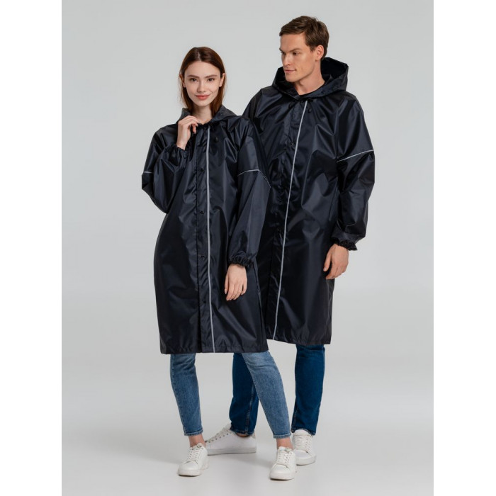 Дождевик со светоотражающими элементами Rainman Blink, темно-синий, размер XS