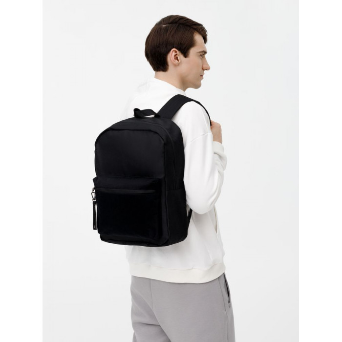 Рюкзак Patch Catcher с карманом из липучки, черный