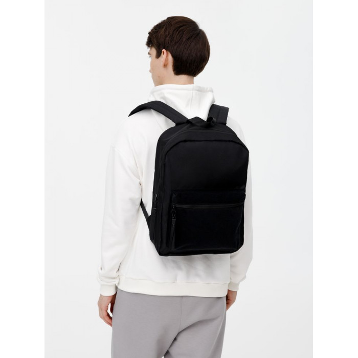 Рюкзак Patch Catcher с карманом из липучки, черный