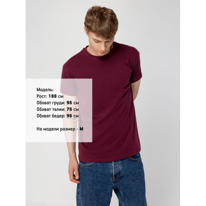Футболка Regent 150 бордовая, размер 3XL