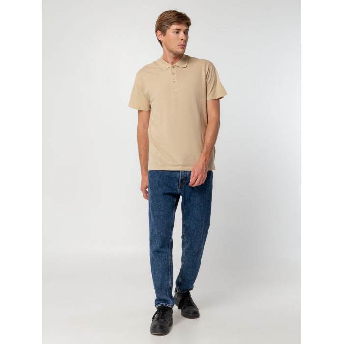 Рубашка поло мужская Summer 170 бежевая, размер XXL