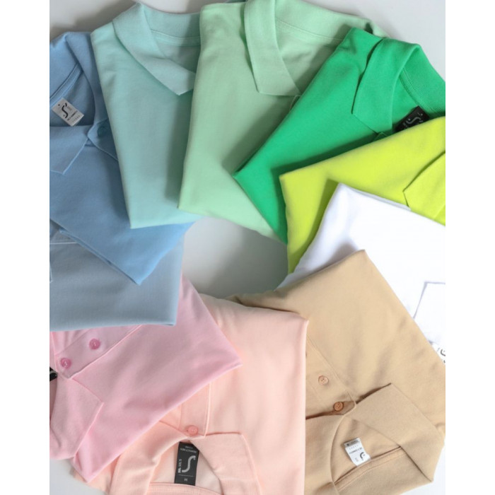 Рубашка поло мужская Summer 170 розовая, размер S