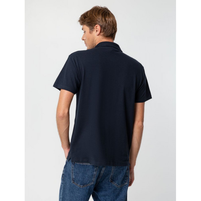 Рубашка поло мужская Summer 170 темно-синяя (navy), размер XXL
