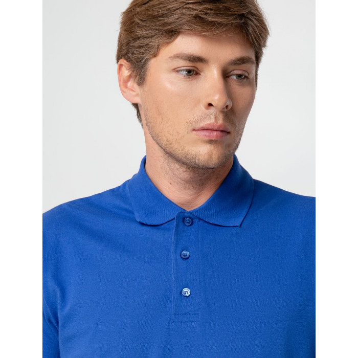 Рубашка поло мужская Summer 170 ярко-синяя (royal), размер XXL