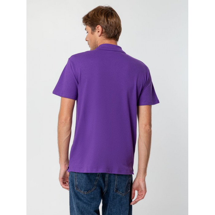 Рубашка поло мужская Summer 170 темно-фиолетовая, размер XXL
