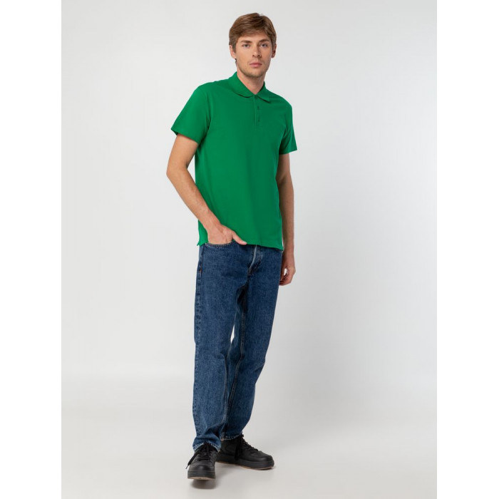 Рубашка поло мужская Summer 170 ярко-зеленая, размер XXL