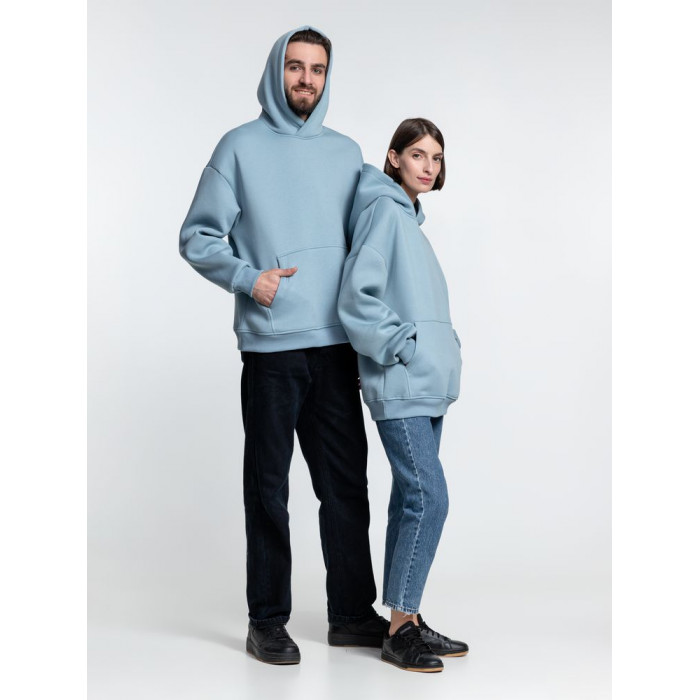 Худи Kulonga Oversize, серо-голубое, размер 3XL/4XL