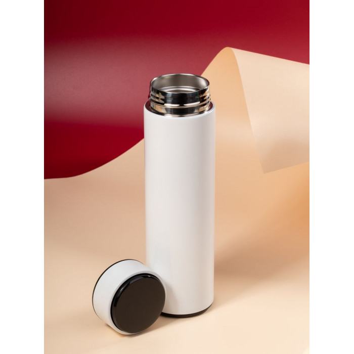 Смарт-бутылка с заменяемой батарейкой Long Therm, белая