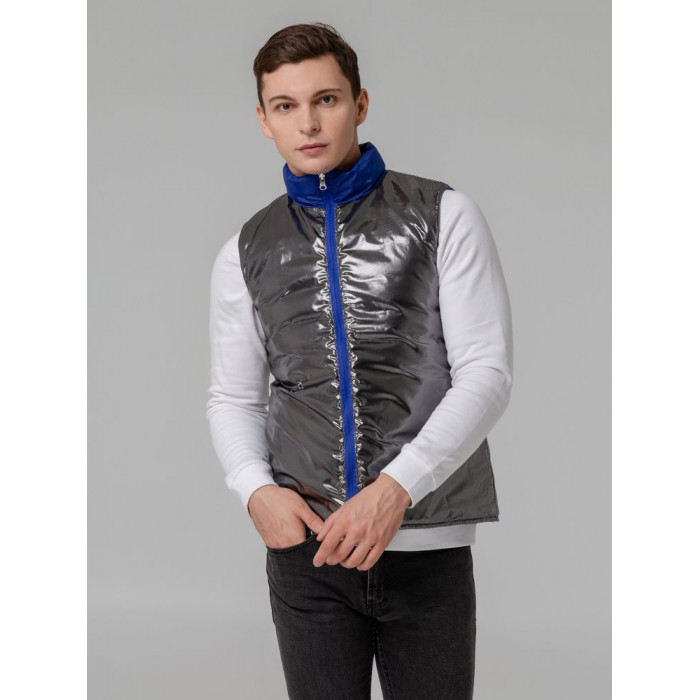 Жилет двусторонний Climb, ярко-синий (сапфир), размер XXL