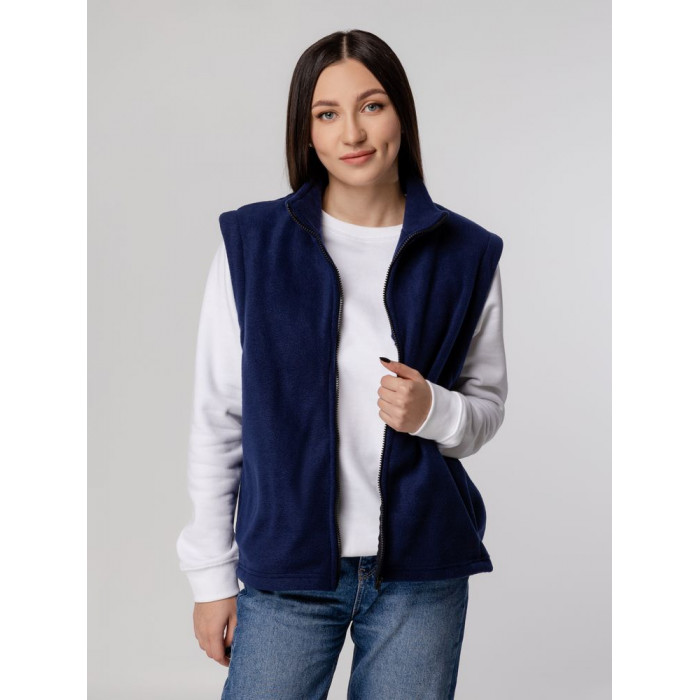 Жилет флисовый Manakin, темно-синий, размер XS/S
