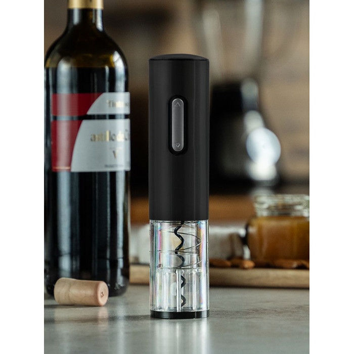 Электрический штопор с ножом для фольги Wine Diesel, черный