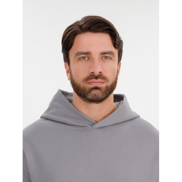 Худи оверсайз унисекс Outshine, серое, размер XL/2XL