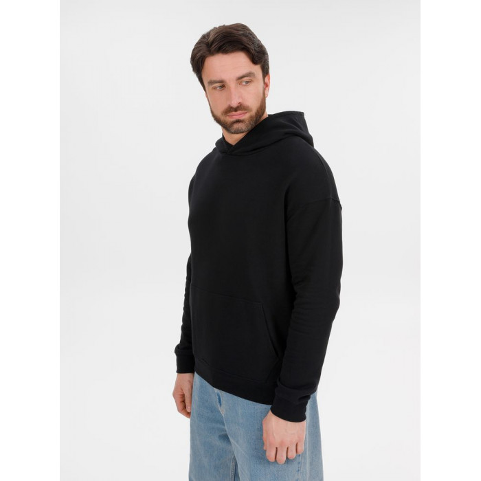 Худи оверсайз унисекс Outshine, черное, размер XL/2XL
