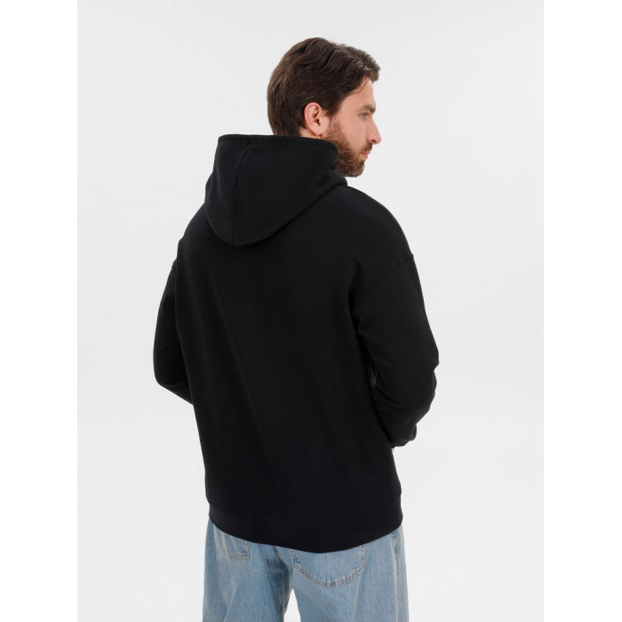 Худи оверсайз унисекс Outshine, черное, размер XL/2XL