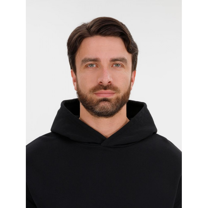 Худи оверсайз унисекс Outshine, черное, размер XL/2XL