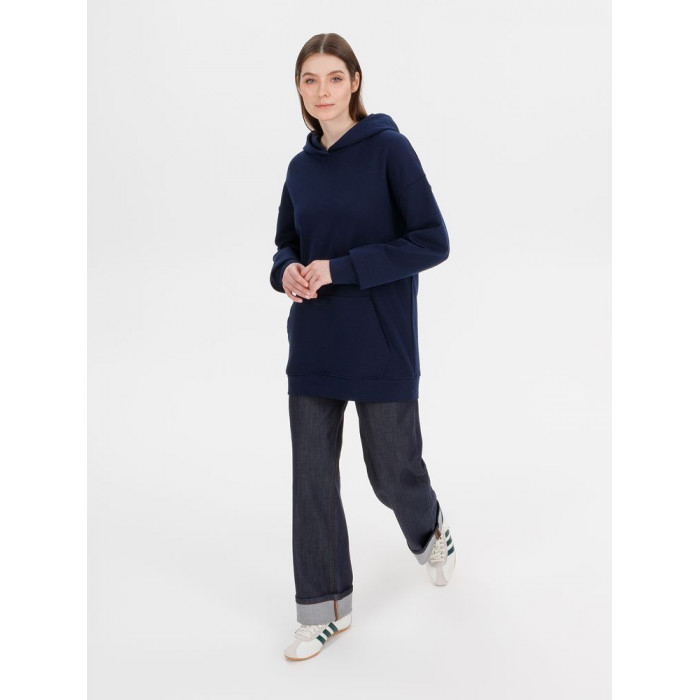 Худи оверсайз унисекс Outshine, темно-синее, размер XL/2XL