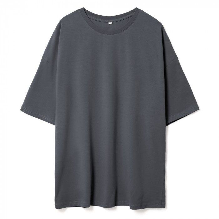 Футболка унисекс оверсайз Crosstown, темно-серая, размер XXL