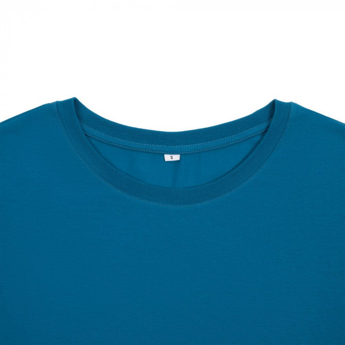 Футболка унисекс оверсайз Crosstown, бирюзовая (морская волна), размер XXL