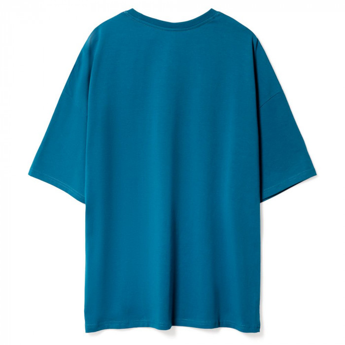 Футболка унисекс оверсайз Crosstown, бирюзовая (морская волна), размер XXL