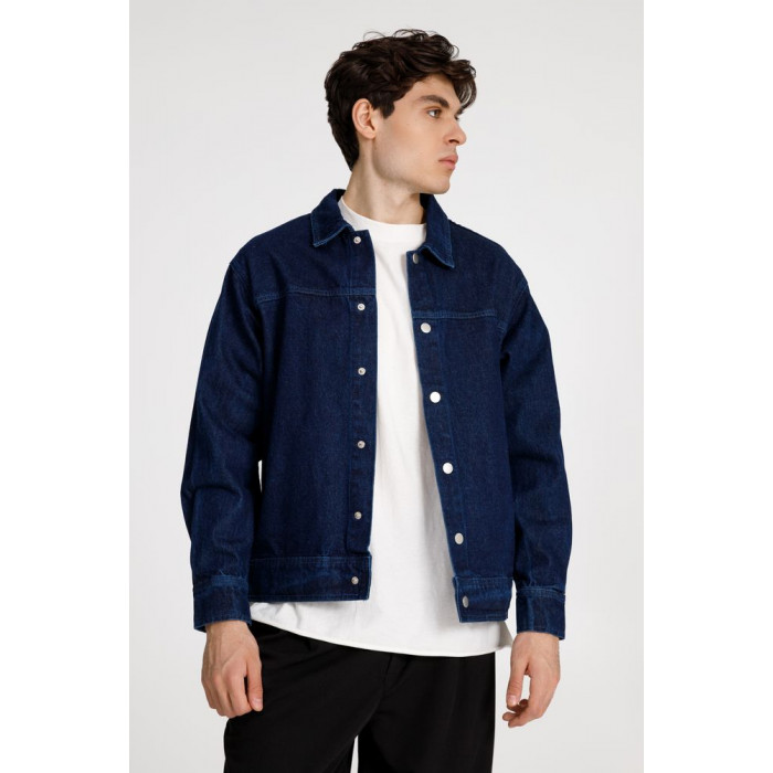 Куртка джинсовая O1, темно-синяя, размер M/L