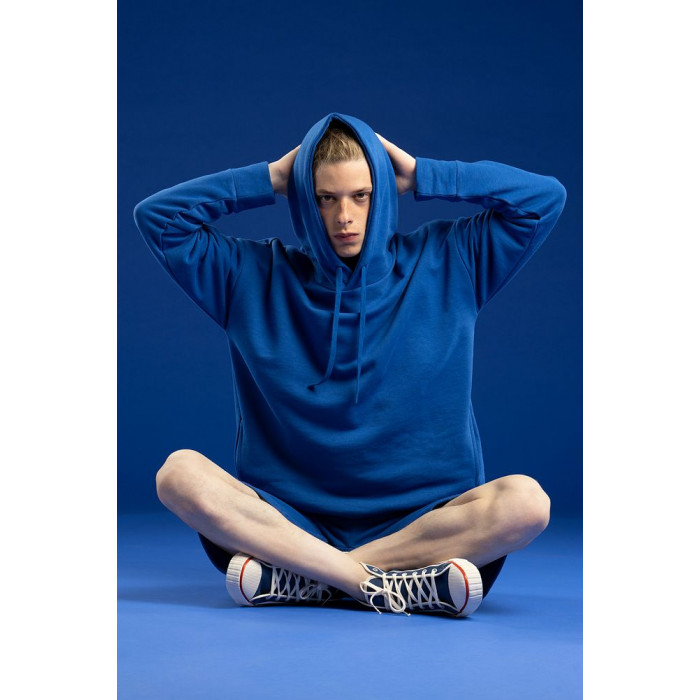 Худи унисекс H2, синее, размер XL/XXL