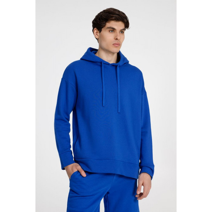 Худи унисекс H2, синее, размер XL/XXL