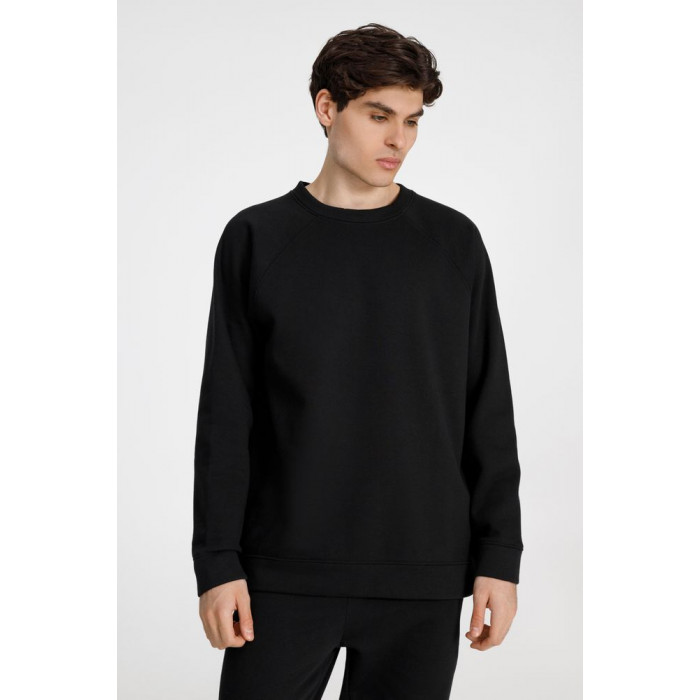 Свитшот унисекс S1, черный, размер XS/S