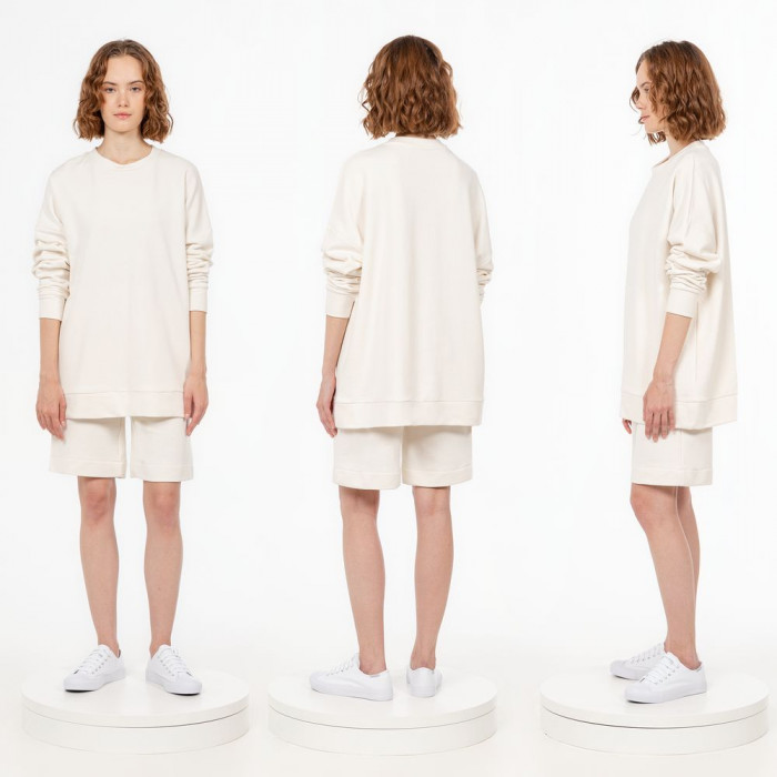 Свитшот унисекс S2, молочно-белый, размер XL/XXL