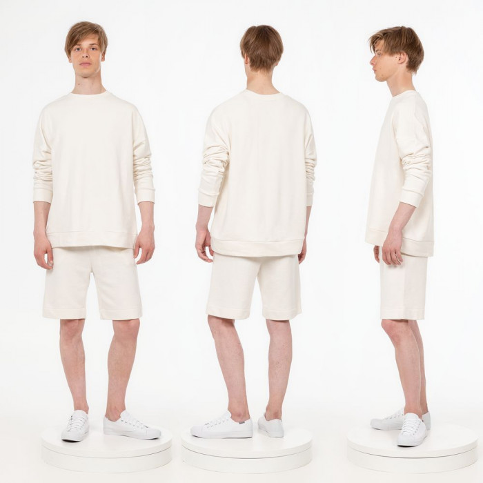 Свитшот унисекс S2, молочно-белый, размер XL/XXL