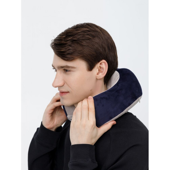 Дорожная подушка-массажер inRelax, синяя