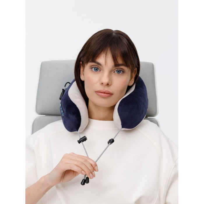 Дорожная подушка-массажер inRelax, синяя