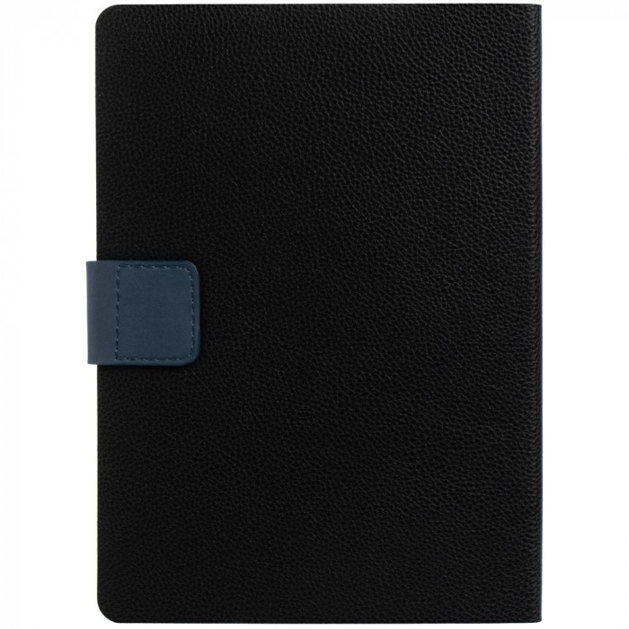 Ежедневник Boom, недатированный, черный с синим