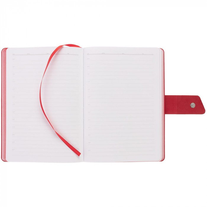 Ежедневник Boom, недатированный, черный с красным