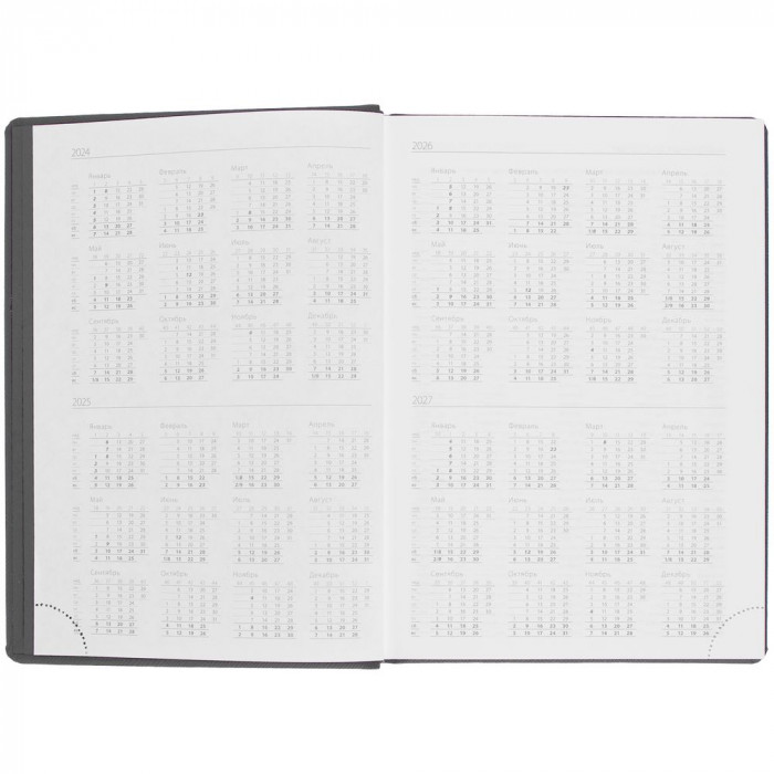 Ежедневник Mobile на заказ, недатированный, черно-фиолетовый