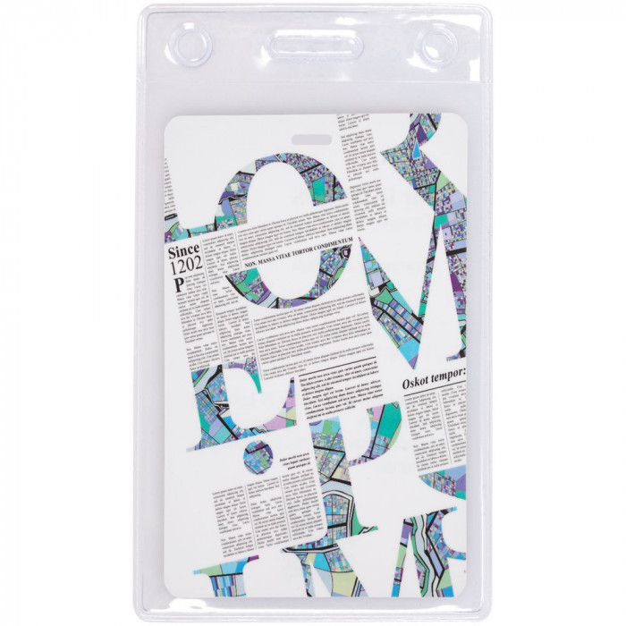 Карман для бейджа Lucent, вертикальный