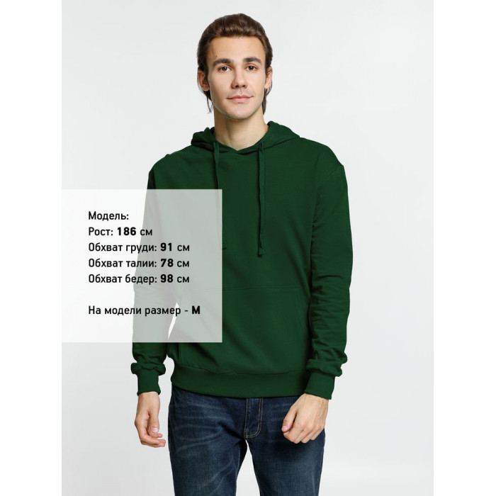 Худи Kirenga 2.0, темно-зеленое, размер 4XL