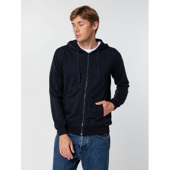 Толстовка на молнии с капюшоном Siverga 2.0, темно-синяя, размер 4XL