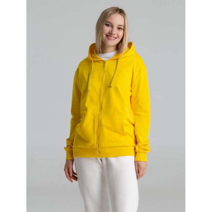 Толстовка на молнии с капюшоном Siverga 2.0, желтая, размер 4XL
