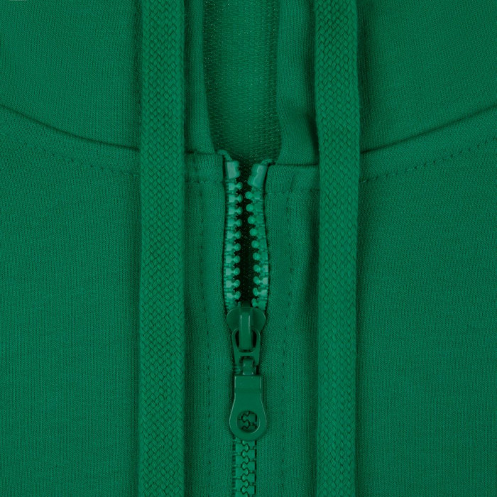 Толстовка на молнии с капюшоном Siverga 2.0, зеленая, размер 4XL