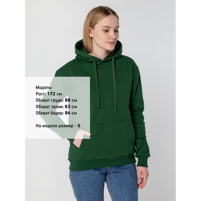Худи Kirenga Heavy 2.0, темно-зеленое, размер 4XL