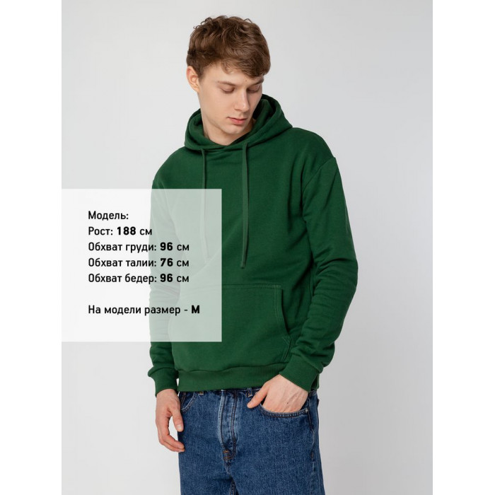 Худи Kirenga Heavy 2.0, темно-зеленое, размер 4XL